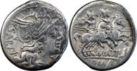 M. Atilius Saranus Denier 148 BC Rome République romaine -