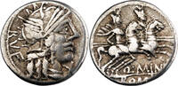 République romaine Q. Minucius Rufus Denier 122 BC Rome République romaine -