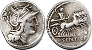 République romaine L. Sentius Denier 101 BC Rome République romaine -
