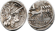 République romaine L. Sentius Denier 101 BC Rome République romaine -