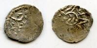 Mittelalter AR denga RR later (penyaz) of Vladimiras Algirdas, 1362-94, Kyiv mint (HPF #2550 -