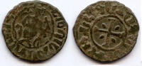 Mittelalter Bronze kardez, Hetoum I , Cilician Armenia - seated king with lion t -