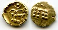 Mittelalter Unlisted gold Vira Raya fanam, Marathas in Tanjore (Thanjavur), late 17th-early -