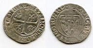 Europa blanc Excellent silver guenar of Charles VI le Bien-Aimé/le Fol (the Well-Belove -