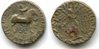 Mittelalter tetradrachm Billon Aspavarma (ca.15-45 CE), Apracharajas, Indo-Scythians -