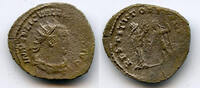 Antike antoninianus Silver of Valerian , Antioch or Samosata mint, Roman Em -