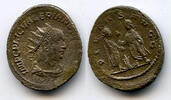 Antike antoninianus Silver of Valerian , Antioch mint, Roman Empire - PIETA -