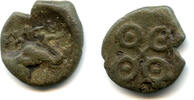 Mittelalter drachm Anonymous thick and heavy lead in the name of the Satavahana dynasty, iss -