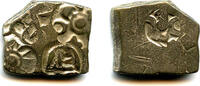 Mittelalter drachm Silver of Emperor Samprati (c.216-207 BC), Mauryan Empire, India (G/H#575 -