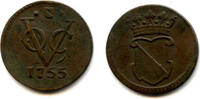 Europa 1/2 duit Rare and high quality Utrecht issue copper issued by VOC (the Dutch Eas -
