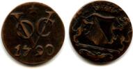 Europa duit Utrecht issue copper VOC (East India Company), 1790, Dutch East India - st -
