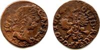 Europa solidus Nice copper 1664, Johann II Casimir (1648-1668), Poland -