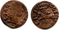 Europa solidus Nice copper (schilling or szelag) dated 1666, Johann II Casimir (1648-16 -