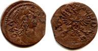Europa solidus Nice copper (schilling or szelag) dated 1663, Johann II Casimir (1648-16 -