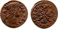 Europa solidus Nice copper (schilling or szelag) dated 1664, Johann II Casimir (1648-16 -