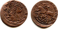 Europa solidus Nice copper (schilling or szelag) dated 1664, Johann II Casimir (1648-16 -