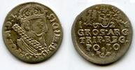 Europa groschen Nice silver 3- of Sigismund III (1587-1632), 1624, Polish Royal issue, P -