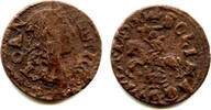 Europa solidus Nice copper (schilling or szelag) dated 1666, Johann II Casimir (1648-16 -