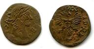 Mittelalter solidus Very neat and rare UNOFFICIAL copper (schilling or szelag) dated 1661, J -