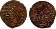 Europa solidus Nice copper (schilling or szelag) dated 1665, Johann II Casimir (1648-16 -