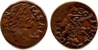 Europa solidus Nice copper (schilling or szelag) dated 1665, Johann II Casimir (1648-16 -