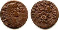 Europa solidus Nice copper (schilling or szelag) dated 1664, Johann II Casimir (1648-16 -