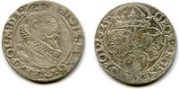 Europa 1/5 thaler Large silver 6-groschen ( ) of Sigismund III (1587-1632), 1625, Polish -