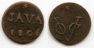 Europa duit High quality and rare date! Copper issued by VOC (the Dutch East India Comp -