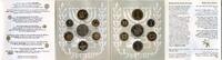 Weltmünzen medal 6 coin + Jerusalem piedfort mint set, 1993, Israel -