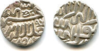 Mittelalter Rare silver tanka, Akbar , Ujjain mint, Malwa issue, Mughal Empire -
