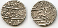 Mittelalter rupee Silver of Mohamed Shah , Bombay mint, Mughal Empire, India -