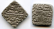Mittelalter Large square silver tanka of Mahmud Shah , Hadrat Shadiabad mint, 870 -