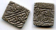 Mittelalter Square silver tanka of Mahmud (1436-1468), Shadiabad, 1466, Malwa Sultanate, Ind -