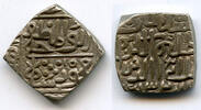 Mittelalter Large square silver tanka of Mahmud Shah (1436-1468), dated 853 AH / 1453 AD, Ha -