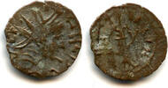 Antike antoninianus Ancient barbarous of Victorinus (ca.268-280 AD), PAX type, hoard co -