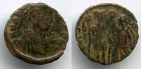 Antike Barbarous VIRTVS EXERCITI AE3, imitating Arcadius or Honorius, minted ca.395-401 -