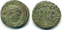 Antike Barbarous AE3 imitation of a Constantinian GLORIA EXERCITVS (ca.330-337 AD), Rom -