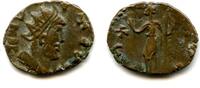 Antike antoninianus Ancient barbarous of Tetricus, minted ca.270-280 AD, Pax type, Roma -