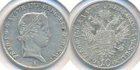 AUSTRIA 10 Kreuzer 1837 A Ferdinand I. SS-VZ 35,00 EUR  Excl. 7,50 EUR Verzending