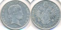 20 Kreuzer 1845 C AUSTRIA Ferdinand I. VZ