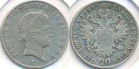 20 Kreuzer 1843 C AUSTRIA Ferdinand I. SS