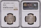 AUSTRIA 1 FLORIN 1888 Franz Joseph I NGC MS 63 150,00 EUR  Excl. 12,50 EUR Verzending