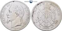 Frankreich 5 Francs 1867 Napoleon III, Prägestätte BB - Straßburg schön 30,00 EUR  Excl. 15,00 EUR Verzending