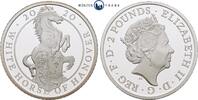 Großbritannien 2 Pfund Queen's Beasts - The White Horse of Hanover, 1 Unze, in Kapsel rechteckig -