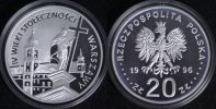 Polen 20 Zloty 400 Jahre Hauptstadt Warschau - selten -