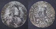 Russland/ Königsberg  Elisabeth I. 6 Groschen 1761 -selten- s-ss/Bel.!