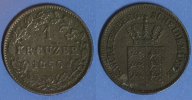 Württemberg 1 Kreuzer -