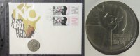 DDR 5 Mark Anti-Apartheid - Numisbrief -