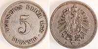 Deutschland 5 Pfennig 5 Pfennig 1876 C J 003 Kaiserreich -