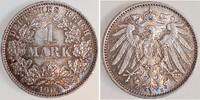 Deutschland 1 Mark 1 Mark 1904 E J 017 herrliche Regenbogenpatina -
